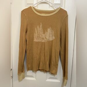 Yellow thermal ski top from American Eagle